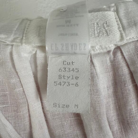 CP Shades White Linen Midi Skirt Size Medium - Picture 6 of 6